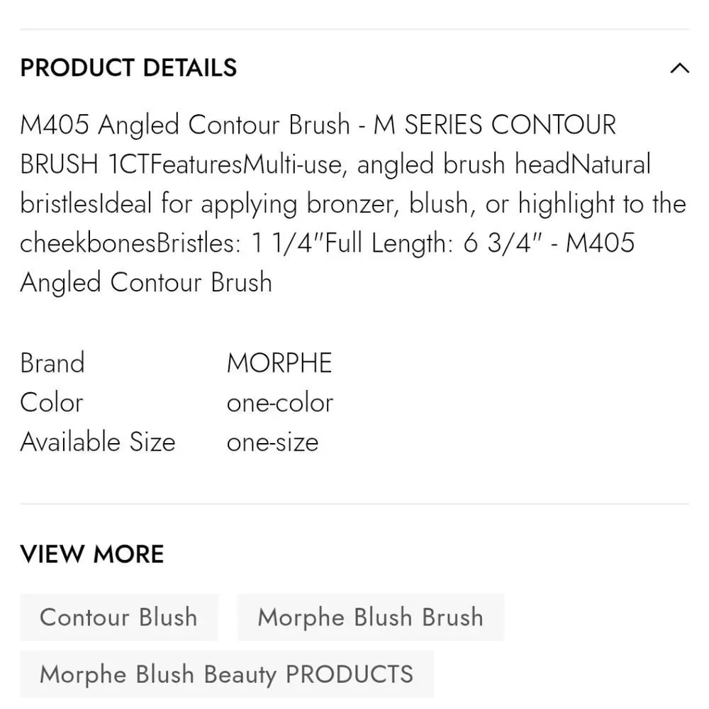 Morphe M405 Contour Blush Brush